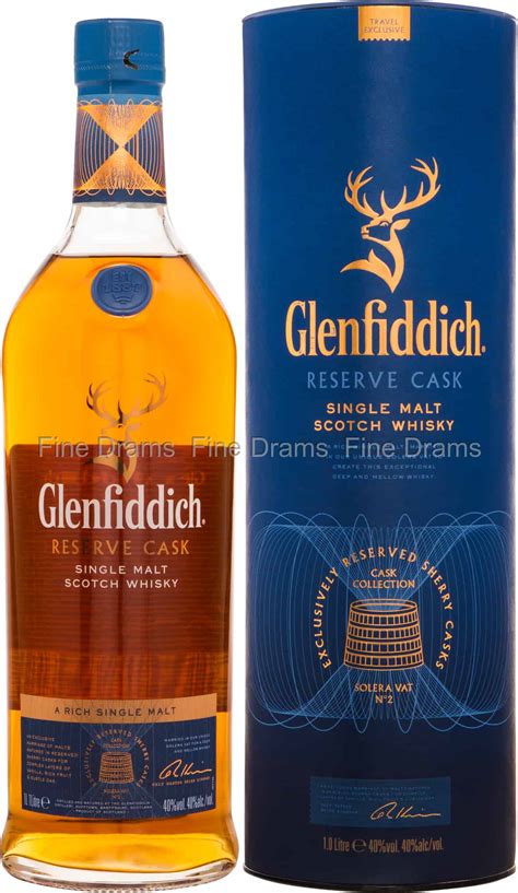 glenfiddich reserve cask  liter scotch single malt whisky