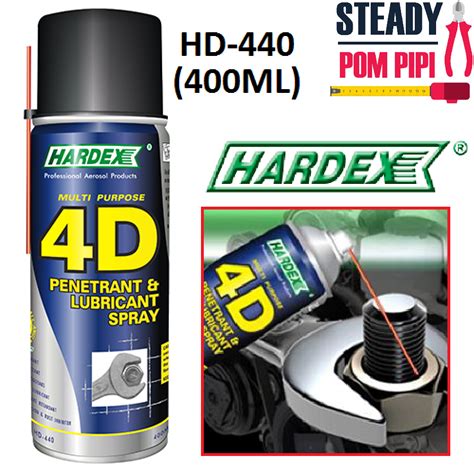 HARDEX HD 440 MULTI PURPOSE 4D PENETRANT LUBRICANT SPRAY SPRAY ANTI