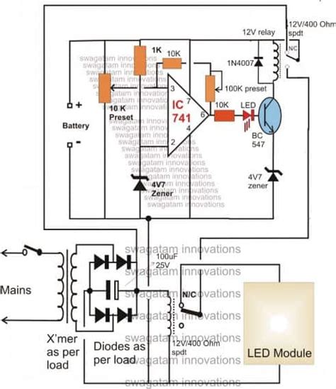 Emergency Lighting Circuit Wiring Diagram Circuit Emergency Light Volt ...