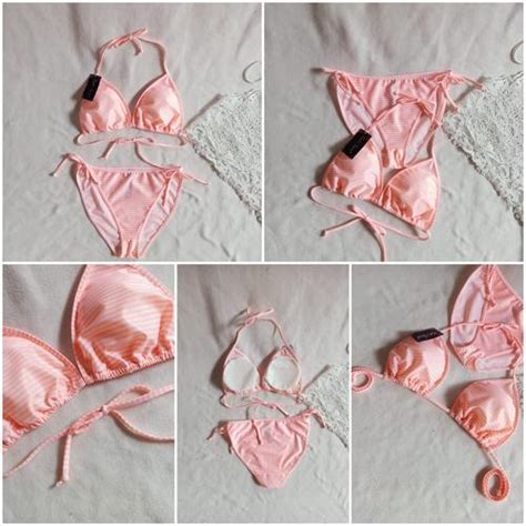 Jual BK R XO GARIS SALEM PUTIH BIKINI PANTAi SEGITIGA WITH FOAM Jakarta Utara ELLA S