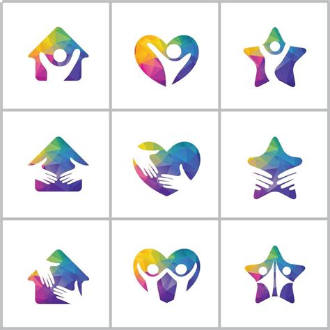 happy home logo designs  vector art  vecteezy