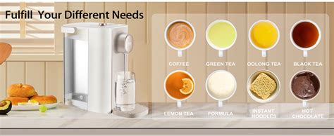 Instant Hot Water Dispenser Countertop Water Boiler Warmer For Tea Coffee And Baby Formula
