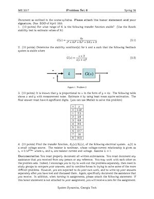 Homework 6 Solutions Homework Set 6 5 From The Problem Figure