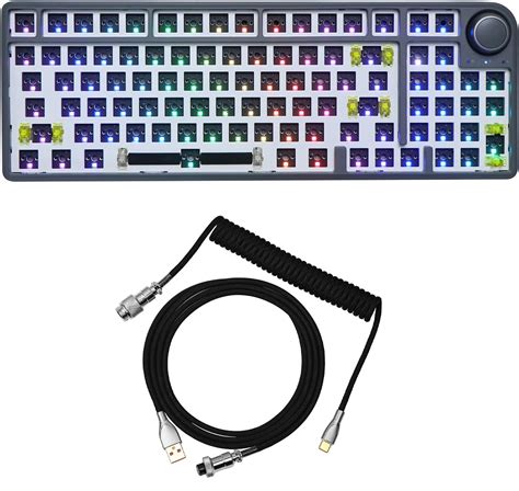 Amazon Epomaker Th Pro Hot Swap Gasket Mechanical Gaming Keyboard Kit Grey With Mix