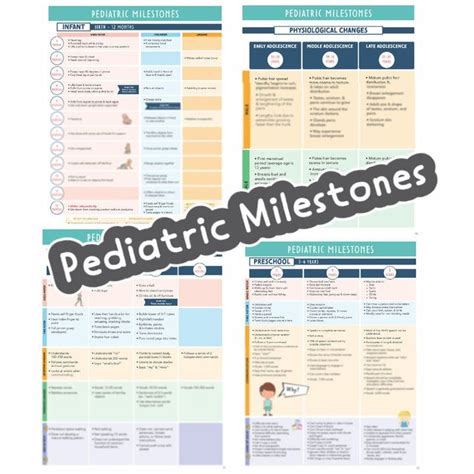 Pediatric Developmental Milestones Study Guide 4 Pages 2023 Edition
