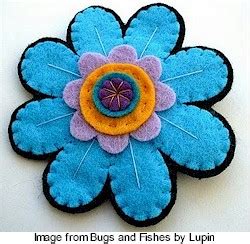 tutorial felt brooch needle work
