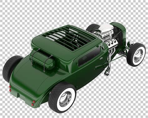 Hot Rod Sur Fond Transparent Rendu 3d Illustration PSD Premium