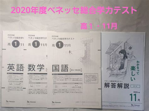 ベネッセ総合学力テスト問題、解答解説 高1・11月 By メルカリ