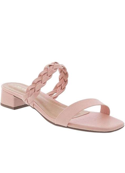 Penelope Tamanco Pen Lope Salto Bloco Tran Ado Nude Nude Sapatos Tamanco Pen Lope