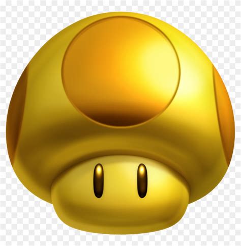 Mario Mushroom Png - Super Mario Gold Mushroom, Transparent Png ...