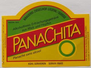 Drink Label Panachita Brauerei Ziegelhof Liestal Switzerlandcol Ch