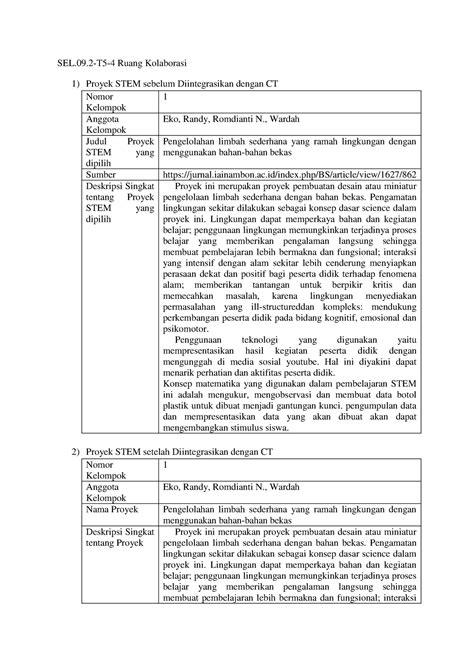 SEL 09 2 T5 4 Ruang Kolaborasi SEL 09 T5 4 Ruang Kolaborasi Proyek