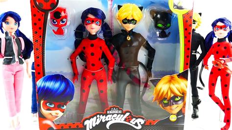 Miraculous Ladybug Cat Noir Toys Fashion Doll Review With Tikki And