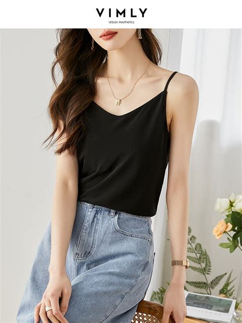 Vimly Camis Sexy Top Vest For Women Korean Fashion Clothing Sleeveless