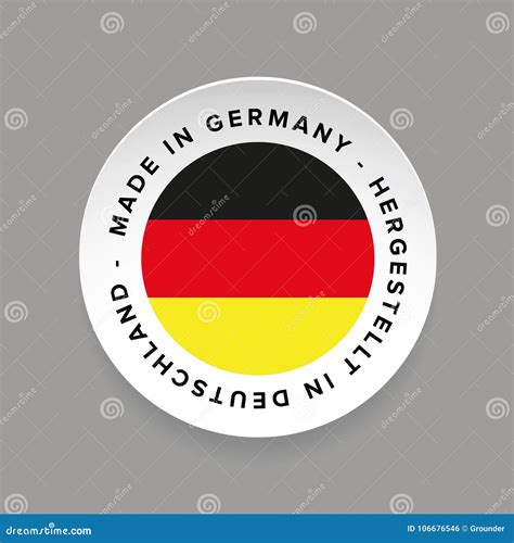 Made in Germany - Hergestellt in Deutschland Stock Vector