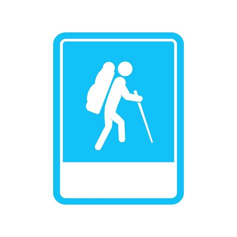 Vector Illustration Of Hiking Trail Sign 12190930 Vector Art At Vecteezy