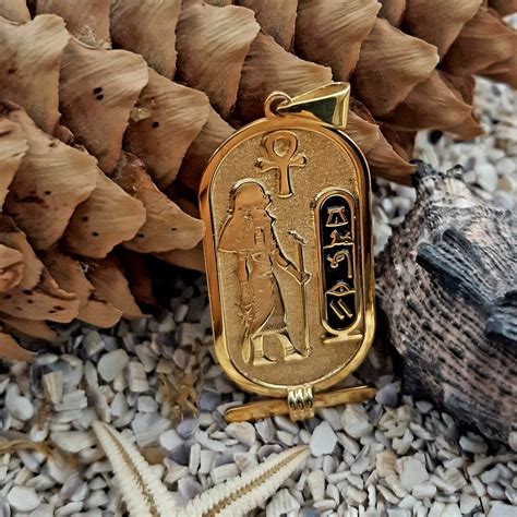 Egyptian Cartouche Goddess Sekhmet Necklace Hieroglyph Necklace Jewelry