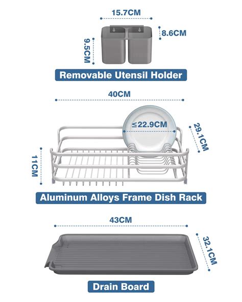 Buy X Home Dish Drainer Rack Aluminum Alloys Rust Proof Kitchen