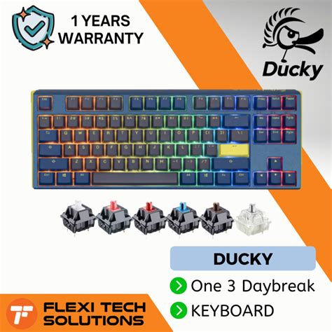 DUCKY One 3 TKL Daybreak RGB Mechanical Keyboard Wired – Flexi Tech