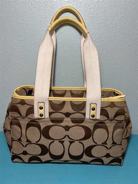 Coach Daisy Signature Khaki Satchel Gem