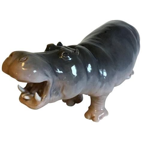 Royal Copenhagen Figurine Of Hippopotamus No 309 Royal Copenhagen