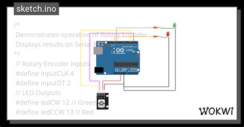 ROTARY ENCODER TRIAL Copy Wokwi ESP32 STM32 Arduino Simulator