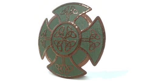 3d Model History Celtic Round Shield Teacher Made