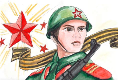 Рисунок мой герой большой войны (48 фото)