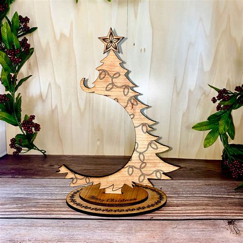 Christmas Tree Ornament Stand (Decorated Version) – Glowforge Shop