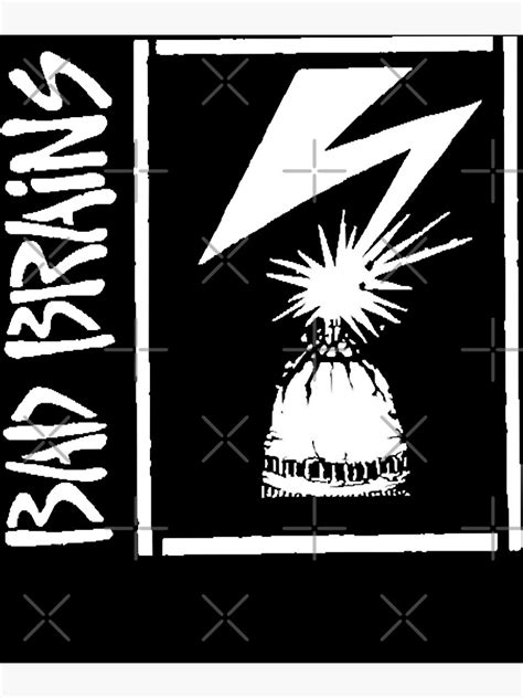 Póster Gran modelo Full Bad Brains Capitol Stencil Logo Géneros Hardcore Punk Impresionante