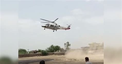 Ashok Gehlot Reached Sanchore Doing Aerial Survey Of Flood Affected Area Ashok Gehlot पहुंचे