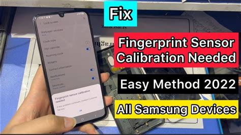 Fingerprint Sensor Calibration Needed Fix For All Samsung Phone Galaxy A50 Fingerprint Sensor