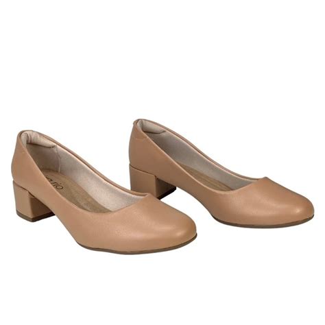 Sapato Beira Rio Napa Turim Nude Feminino Bege