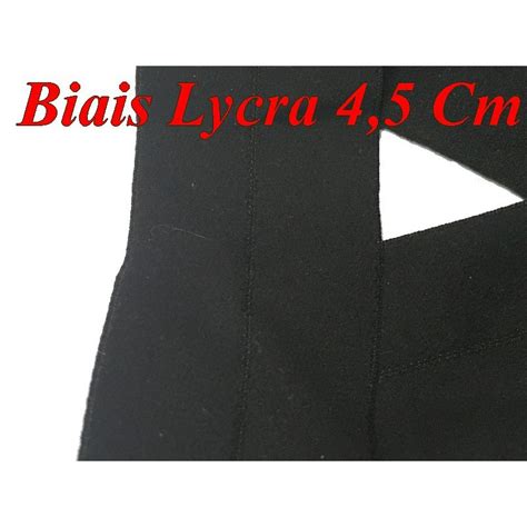 Biais Lycra En 45 Mm Noir Ruban Lycra Pour Lingerie Et Customisati