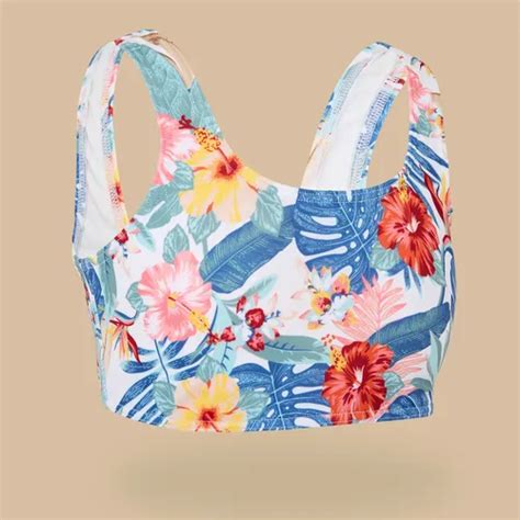 Top De Bikini Para Niña Lana 500 Glory White Olaian Envío gratis