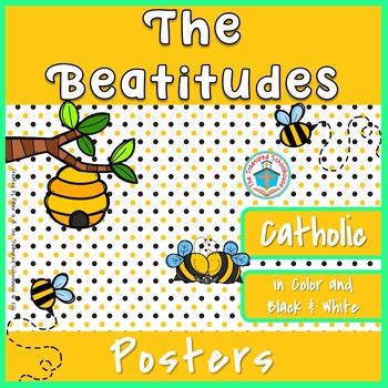 The Beatitudes Poster Sets - Catholic by The Treasured Schoolhouse