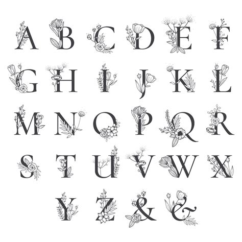 Printable Monogram Letters Personalized Cookbooks, Personalized Journal