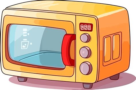 Cartoon Microwave Oven Tshirt Design Illustration 24818134 Png
