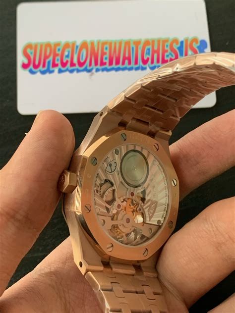 Ap Royal Oak Rose Gold Tourbillon Super Clone Master Replica