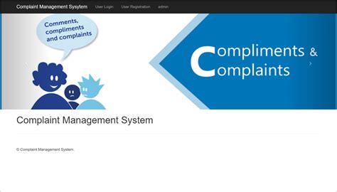 Complaint Management System Project Complaint Management Website