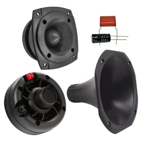 Kit Corneta E Tweeter - Kit 1 driver corneta e 1 tweeter profissional space audio 200w com ...