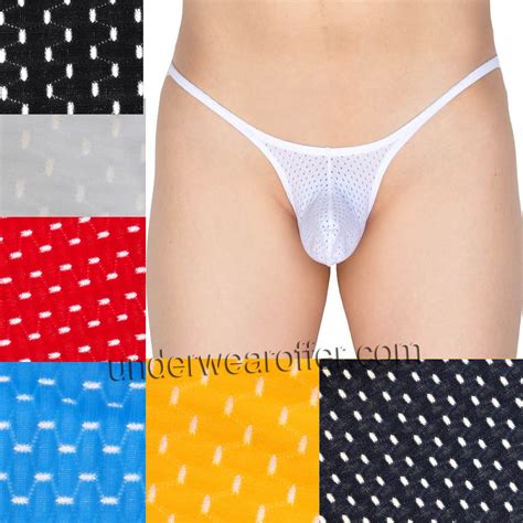 Men S BriefsBreath Holes Bikini Stretch Underwear Bulge Pouch Micro Briefs MU X