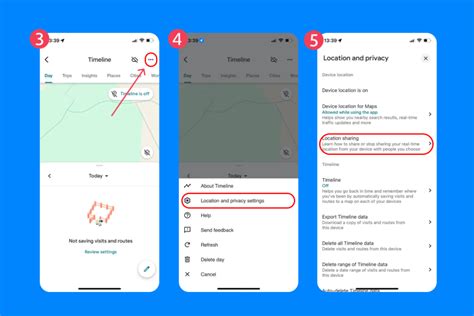 google location history  android   view manage  delete