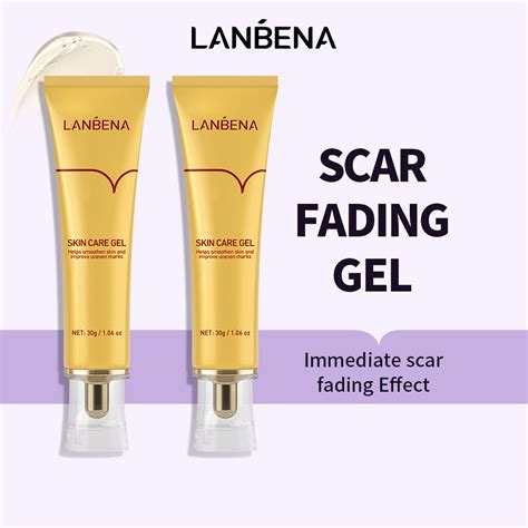 Lanbena 2pcs Scar Fading Gel Remove Stretch Marks Acne Scar Fading