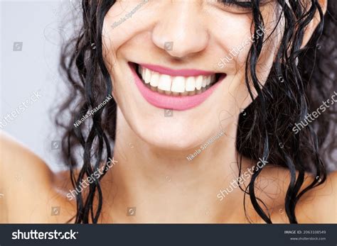Beautiful Brunette Girl Long Wet Hair Stock Photo Edit Now