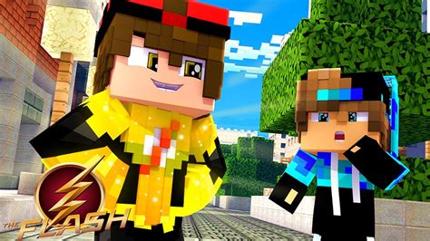 Minecraft FLASH DOURADO VIREI UM SUPER HERÓI 2 YouTube