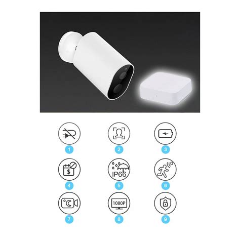 Xiaomi wireless home security camera IMILAB EC2 (CMSXJ11A), white ...