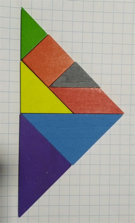 Triângulo Com 4 Peças Do Tangram - Triângulo Com 4 Peças Do Tangram - RETOEDU