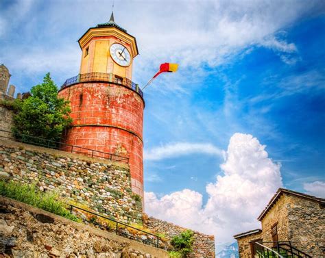 Ascent To The Cemetery And The Clock Tower In Tende Alpes Maritimes