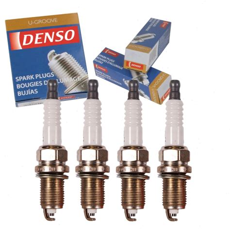 Pc Denso Standard U Groove Spark Plugs Compatible With Toyota Corolla